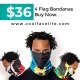 Buy 4 Flag Bandanas for $36