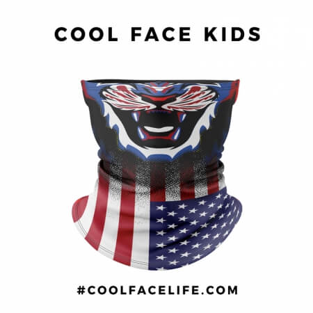 Kid Size – USA Flag Face Bandana